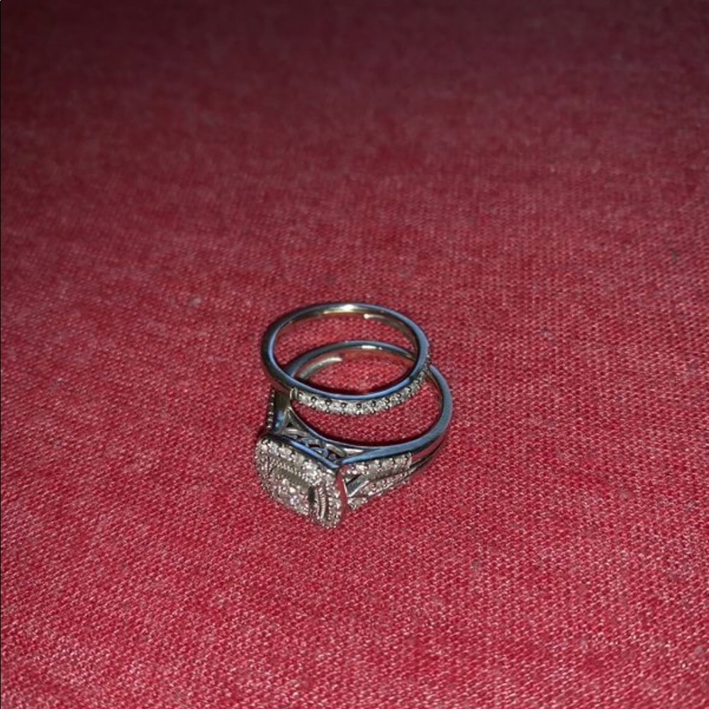Diamond wedding set